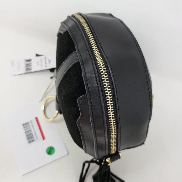 MANOUKIAN SUEDE TASSELS CROSSBODY BAG - Picture 7 of 8